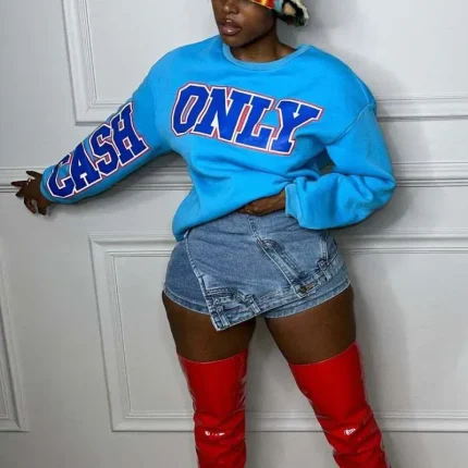 Women Fashion Low Waist Stitching Irregular Denim Shorts