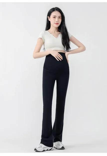 Pregnant Women Fashion Casual High Waist Belly Pants - Image 5