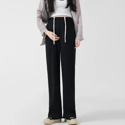 Pregnant Women Fashion Casual Loose Drawstring Pants - Image 6