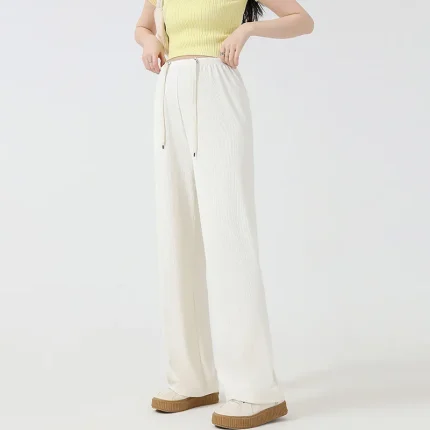 Pregnant Women Fashion Casual Loose Drawstring Pants - Image 7