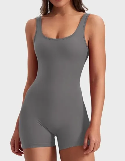 Women Fashion Sexy Backless U-Neck Sleeveless Yoga Sports Rompers - Image 7