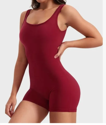 Women Fashion Sexy Backless U-Neck Sleeveless Yoga Sports Rompers - Image 8