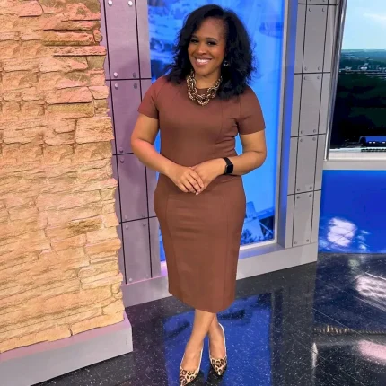 Women Fashion Casual Solid Color Plus Size Short-Sleeve Slim-Fit Dress