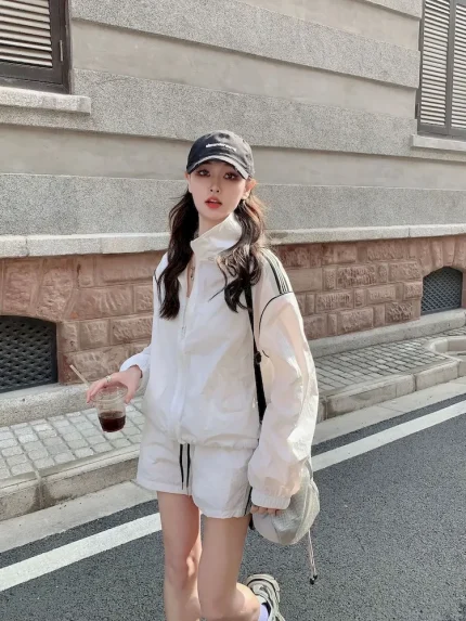 Summer Fashionable Casual Loose Long-Sleeved Sunscreen Women Jacket - Image 7